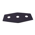Westbrass Three-Hole Remodel Plate in Oil Rubbed Bronze D505-12